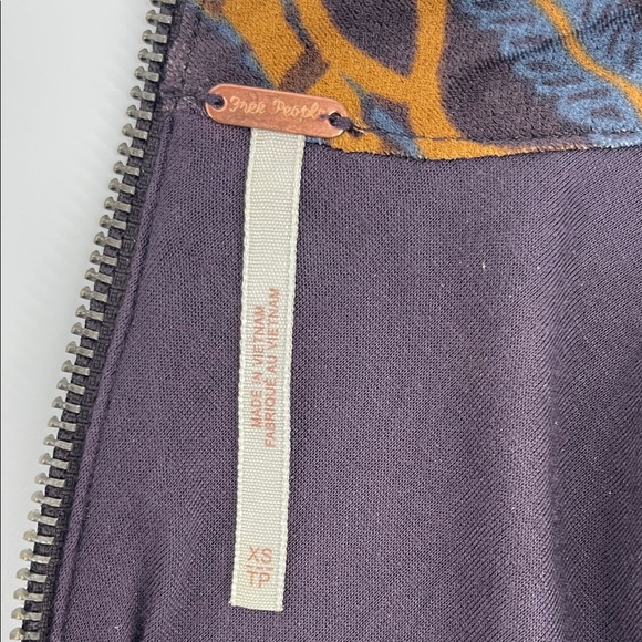 Free People Stella Retro Stretch Crepe Jersey Mini Dress XS Groovy Indie Hippie - Picture 6 of 12